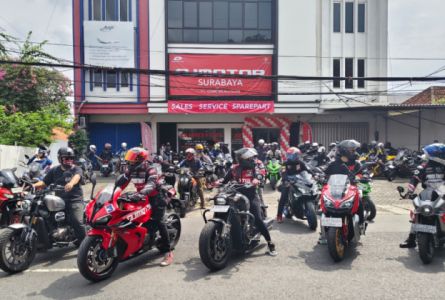 Market Positif, QJ Motor Indonesia Buka Main Dealer di Surabaya,  Diramaikan Ratusan Biker.