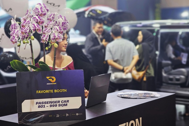Kia mendapatkan penghargaan Favorite Booth Passenger Car 801 999 sqm GIIAS 2024