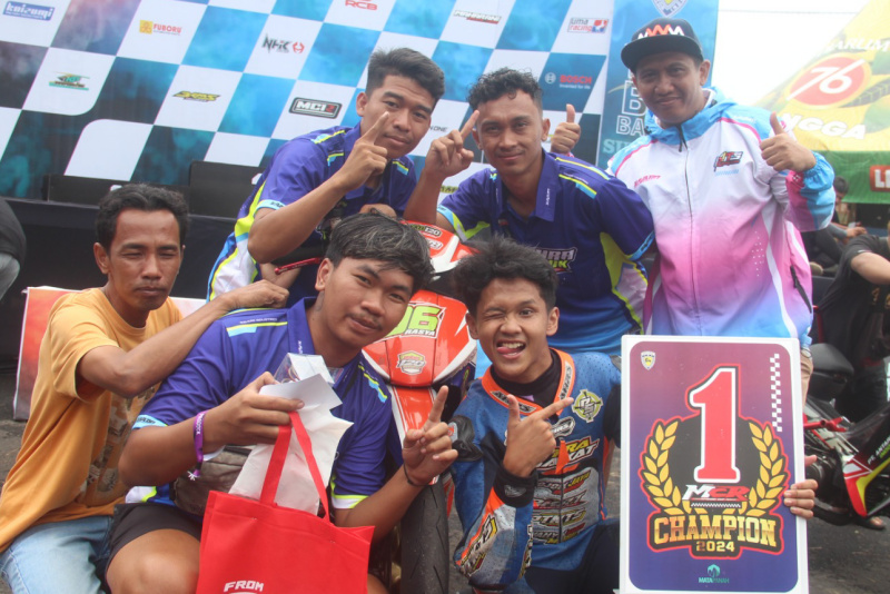 HF Rasya. Sabet juara bebek 2 tak bersama team CV Sayya Tani Makmur