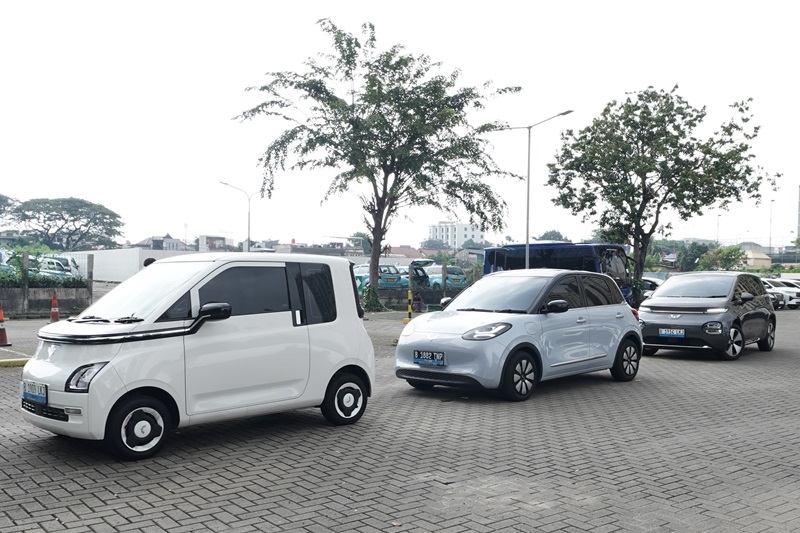 Wuling menyediakan beragam lini untuk dapat dicoba langsung seperti Alvez New Air ev BinguoEV dan New Cloud EV