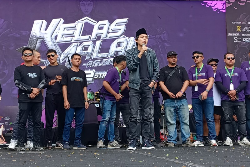 GUS IDHAM Hadir sebagai bikers sekaligus memberikan wejangan positif