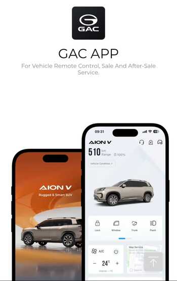 GAC GAC Apps Tampilan Intelligent Vehicle Control 2