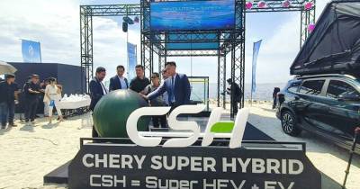 Chery Buktikan Ketangguhan Baterai Chery Super Hybrid Dengan Rendaman Air Laut Selama 48 Jam. 