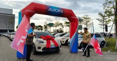 GAC Indonesia Resmi Serahkan 225 Unit AION UT Ke Konsumen Pertamanya.