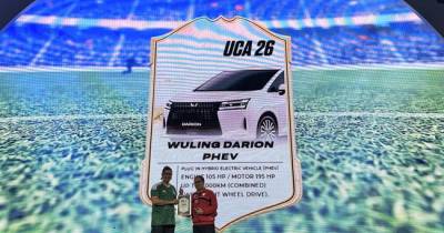 Wuling Darion Sukses Raih Penghargaan ‘Best Electrified Family Car’ Dalam Uzone Choice Award 2026.