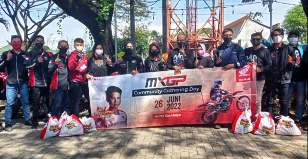 Dukung Crosser Muda Indonesia Berlaga di Kejuaraan Dunia MXGP Samota, MPM Honda Jatim Ajak Komunitas CRF Nobar MXGP 