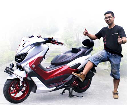 YAMAHA N MAX '16 - SURABAYA : MASKOT MERAH PUTIH