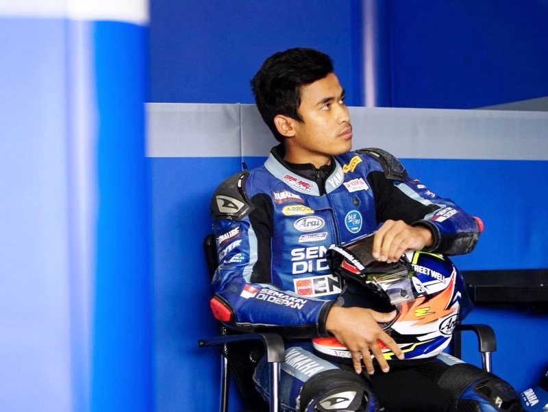 GALANG HENDRA. Raup poin maksimal di Aragon.