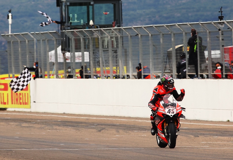 SCOTT REDDING. Menangi race 2 WSBK Motorland Aragon.